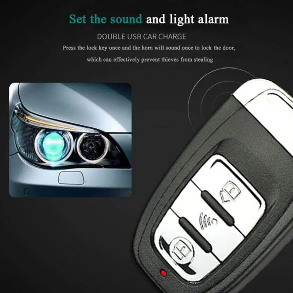 12V Anti-theft Keyless Start System Remote Alarm System Alarm Keyless Entry Starter Auto Car SUV Start Button Car Accessories