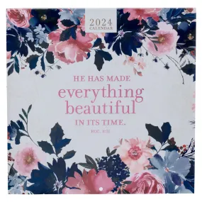 2024 Everything Beautiful Floral Wall Calendar CAL227