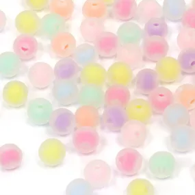 Acrylic Frosted Floating Bead Mix 8mm -Pack of 100