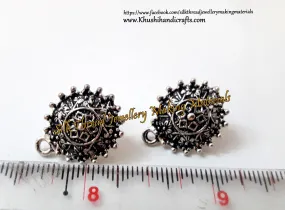 Antique Silver Circular Studs -ST49