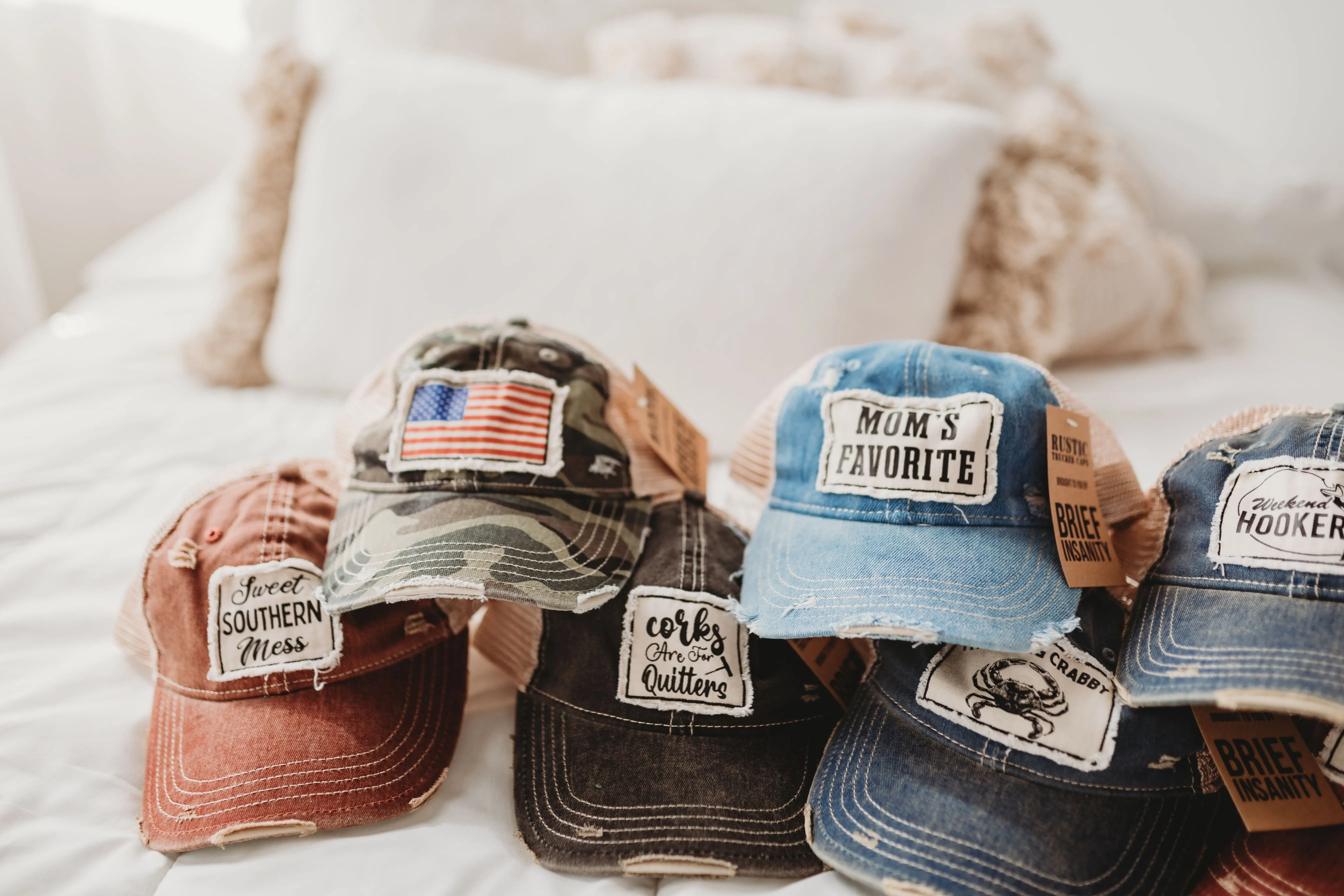 At Least My Dog Loves Me Vintage Distressed Trucker Adult Hat