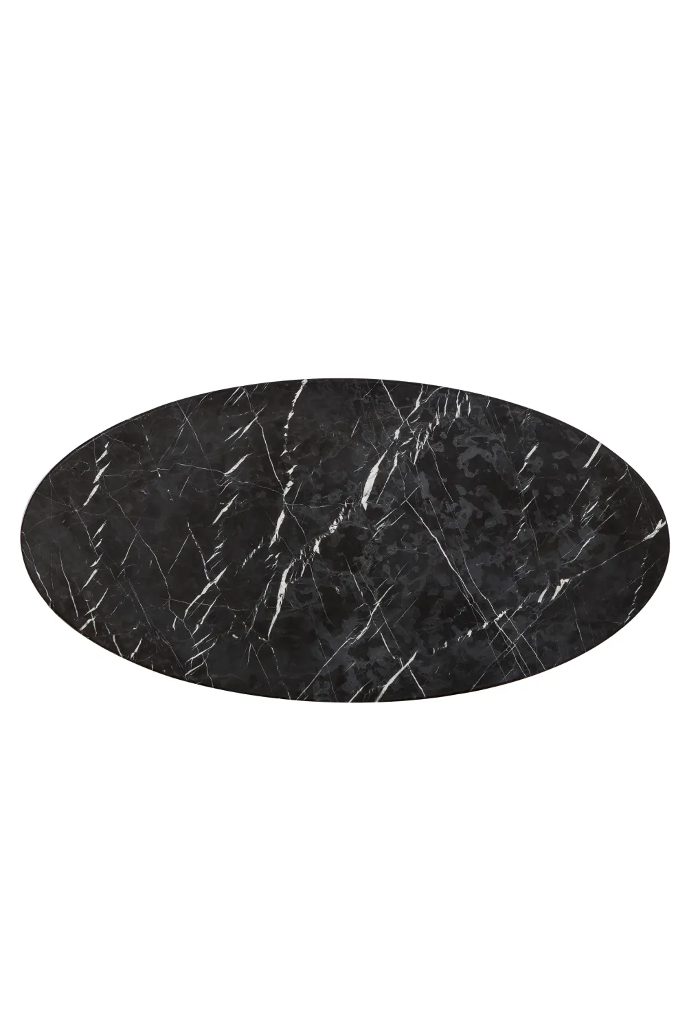 Black Marble Oval Coffee Table | Andrew Martin Olivia