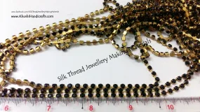 Black Stone Chain.Pack of 5 meters!