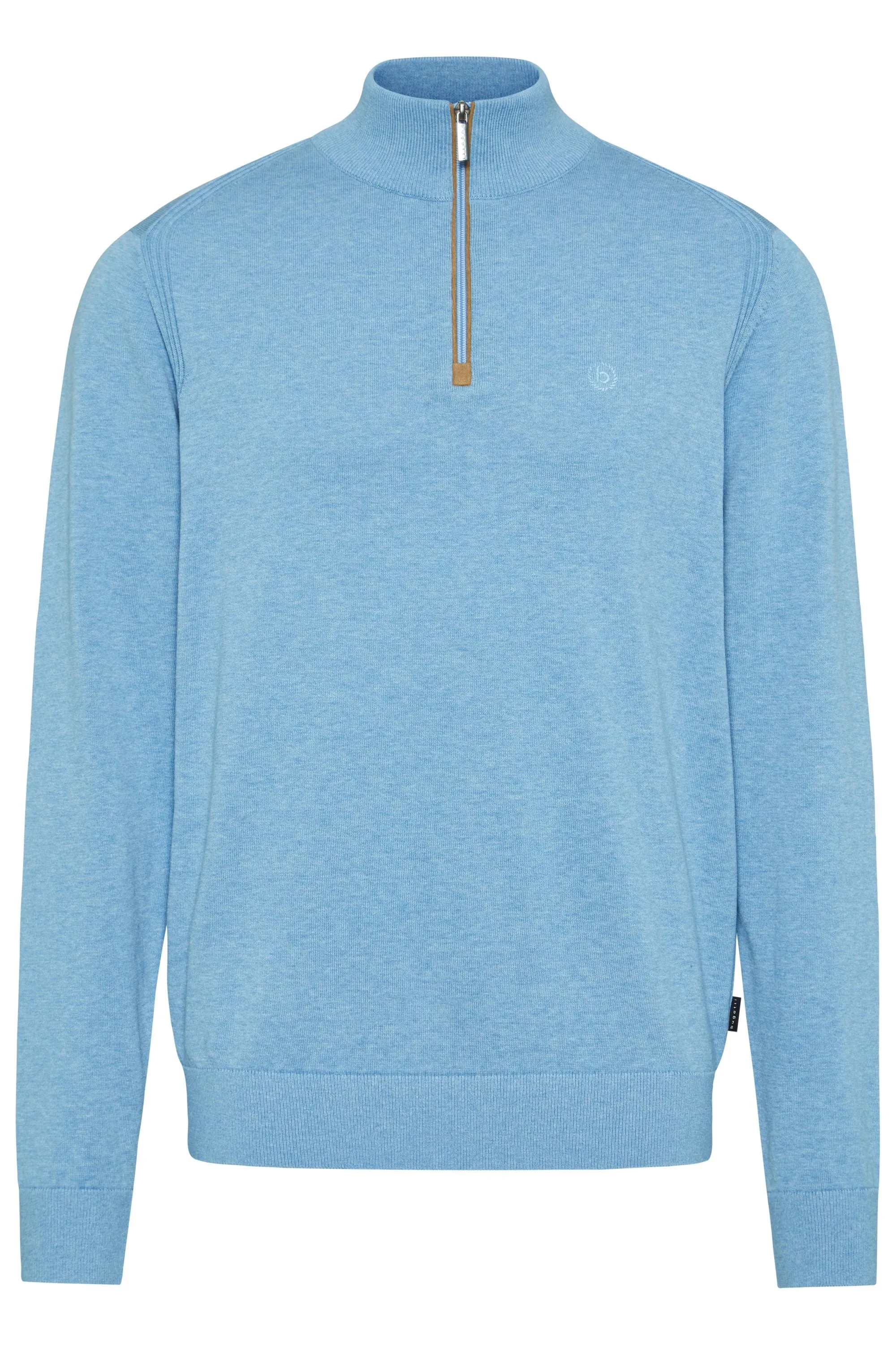 Bugatti 1/4 Zip Sweater, Sky Blue