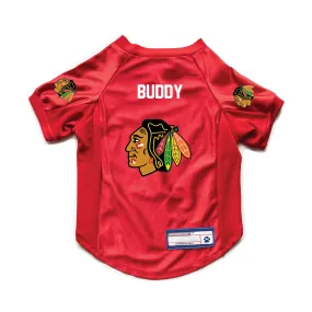 Chicago Blackhawks Custom Pet Stretch Jersey