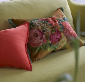 Designers Guild Fleurs D Artistes Velours Terracotta Decorative Pillow