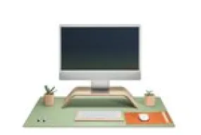 Desk Pad (Matte / Light Green / Large)