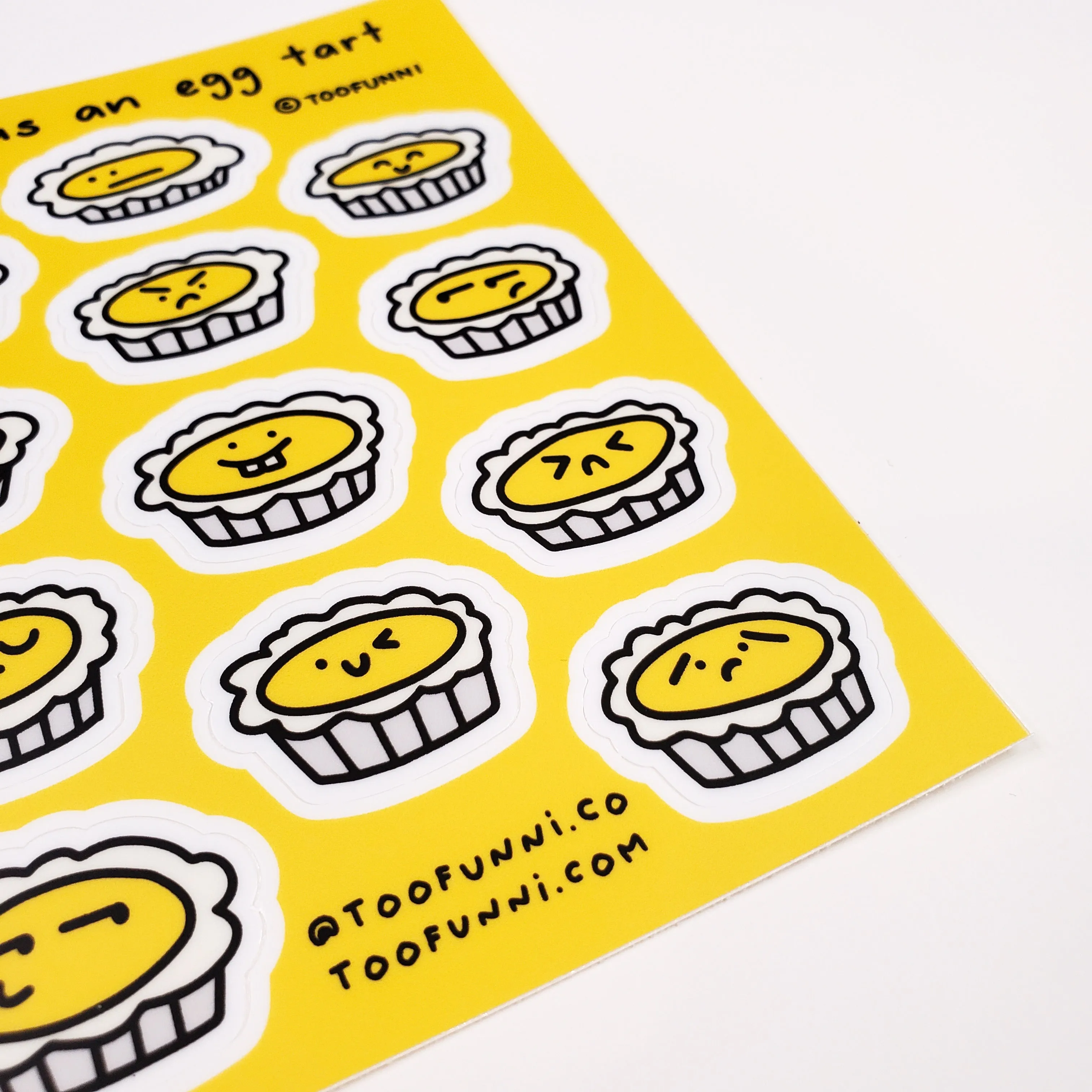 EGG TART - Vinyl Sticker Sheet