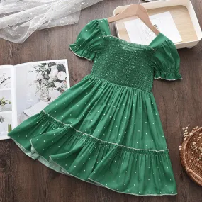 Flowers Embroidery Cake Dress