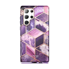 Galaxy S22 Ultra Cosmo Case - Marble Purple