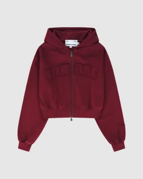 GOCHUJANG CROPPED APPLIQUE LOGO ZIP UP