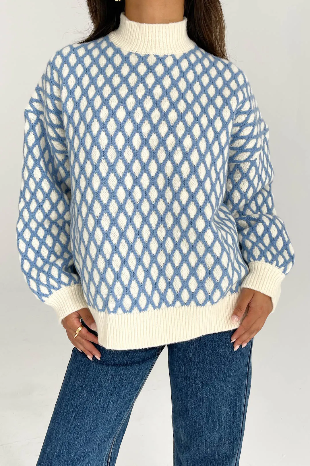 Good Intentions Sweater in Blue