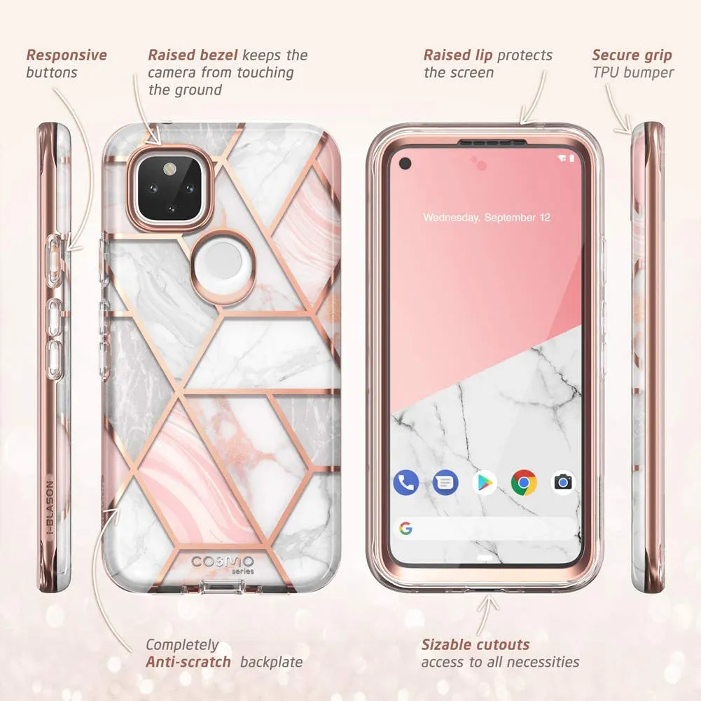 Google Pixel 5 Cosmo Case - Marble Pink