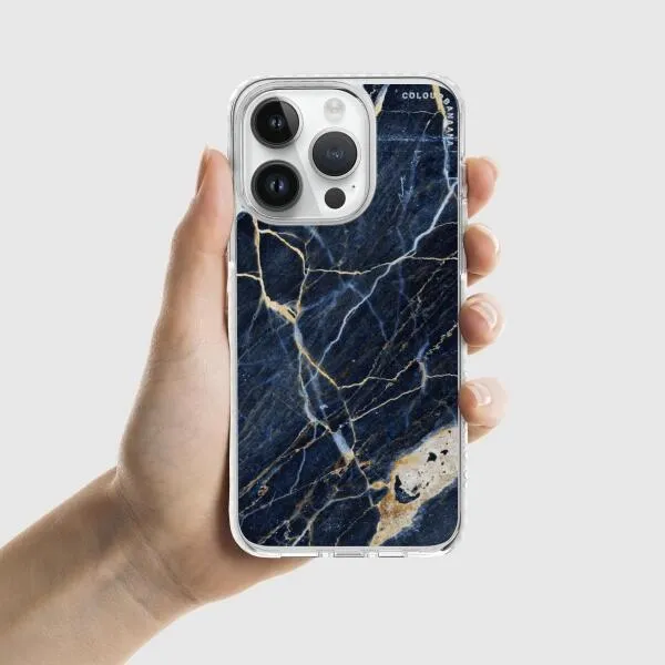 iPhone Case - Dark Blue Marble