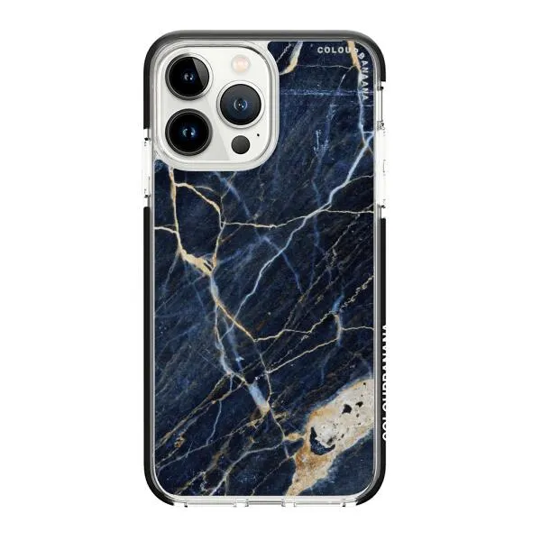 iPhone Case - Dark Blue Marble