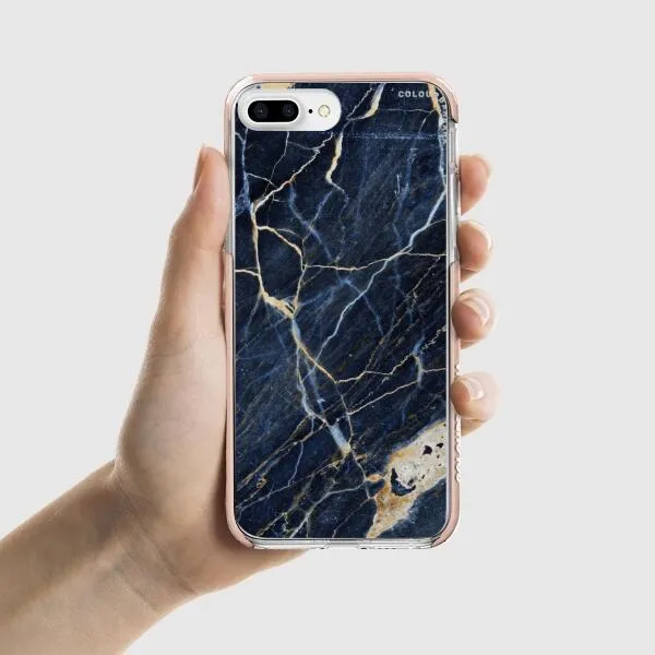 iPhone Case - Dark Blue Marble