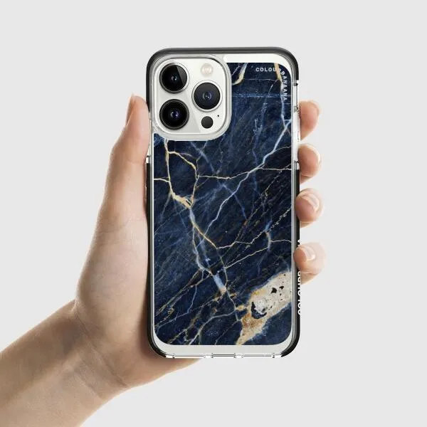 iPhone Case - Dark Blue Marble