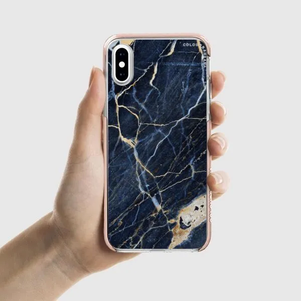 iPhone Case - Dark Blue Marble