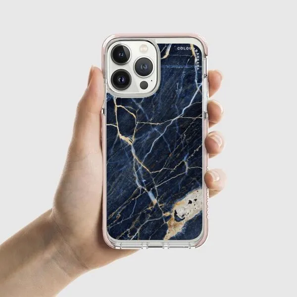 iPhone Case - Dark Blue Marble