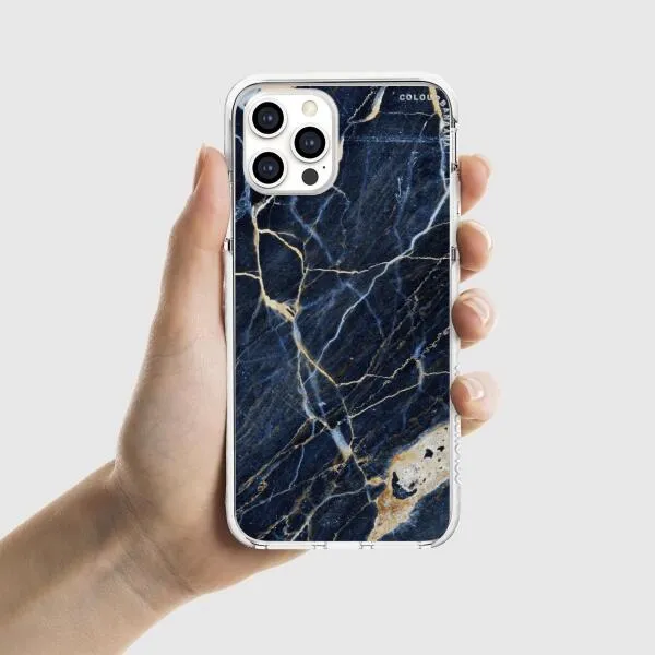 iPhone Case - Dark Blue Marble