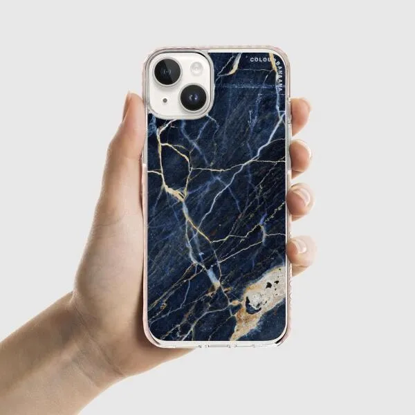 iPhone Case - Dark Blue Marble