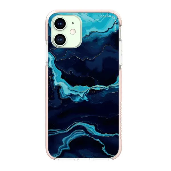 iPhone Case - Navy Blue Marble