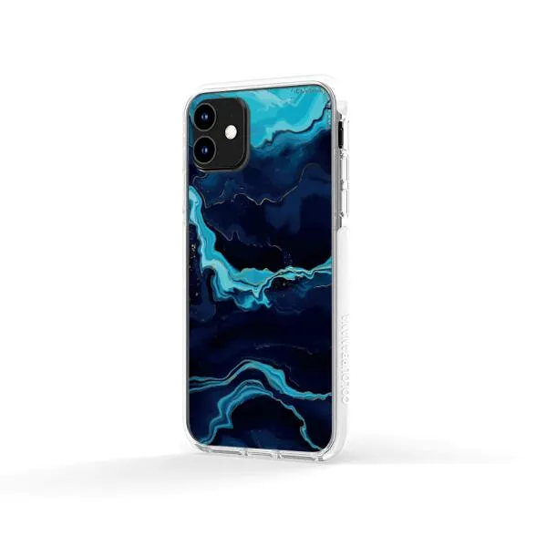 iPhone Case - Navy Blue Marble