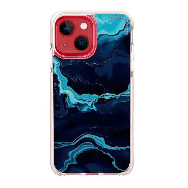 iPhone Case - Navy Blue Marble