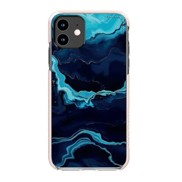 iPhone Case - Navy Blue Marble