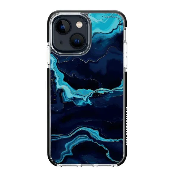 iPhone Case - Navy Blue Marble