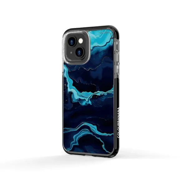 iPhone Case - Navy Blue Marble