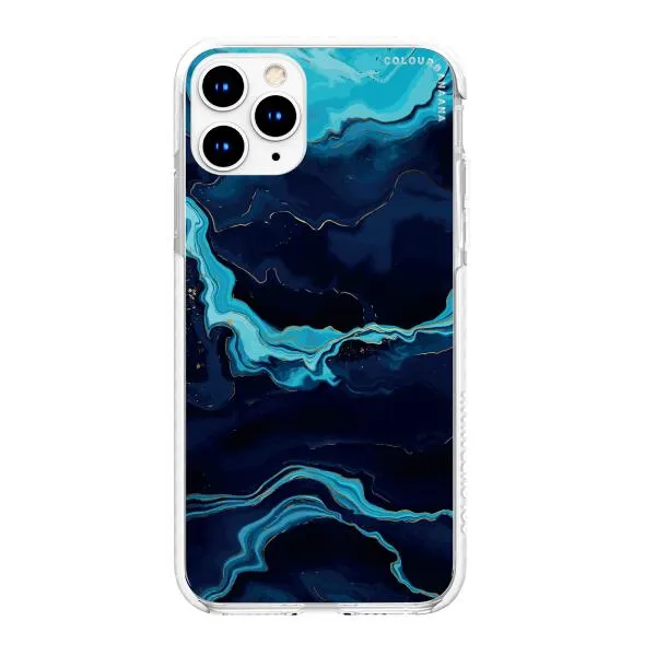 iPhone Case - Navy Blue Marble