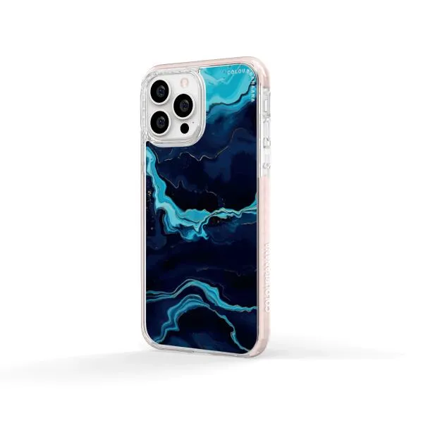 iPhone Case - Navy Blue Marble