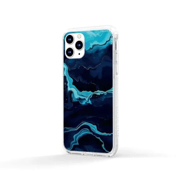 iPhone Case - Navy Blue Marble