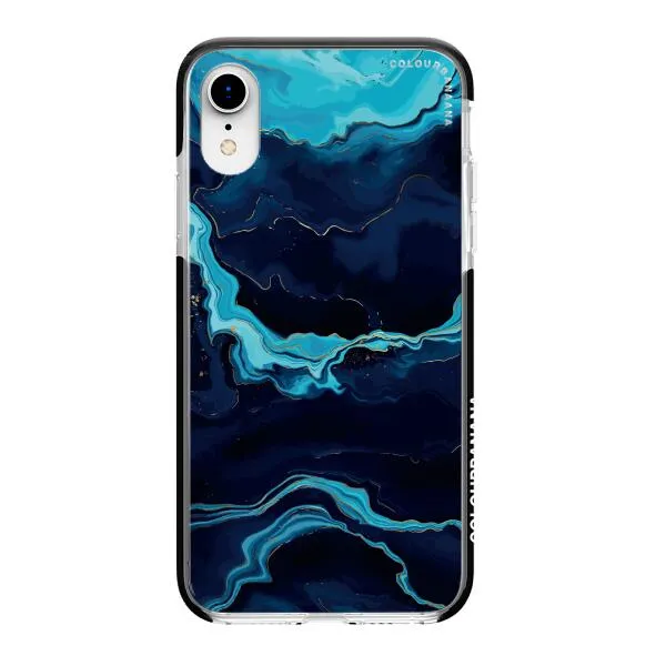 iPhone Case - Navy Blue Marble