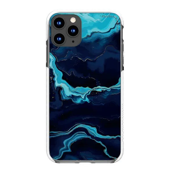 iPhone Case - Navy Blue Marble