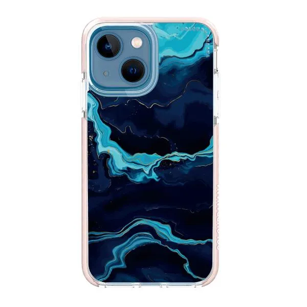 iPhone Case - Navy Blue Marble