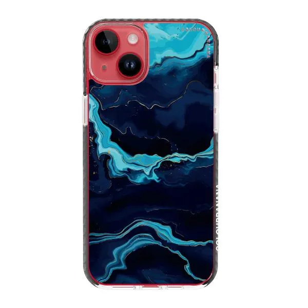 iPhone Case - Navy Blue Marble