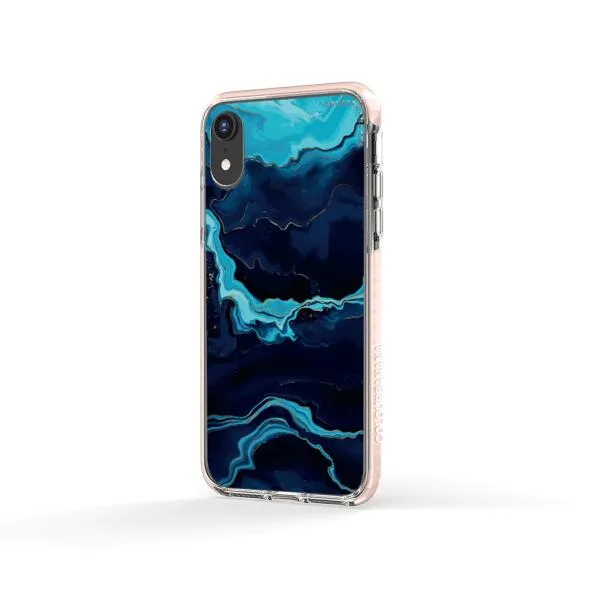 iPhone Case - Navy Blue Marble