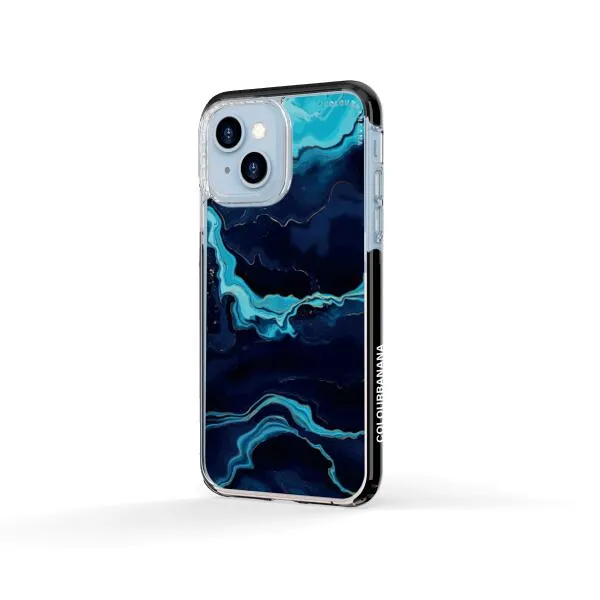 iPhone Case - Navy Blue Marble