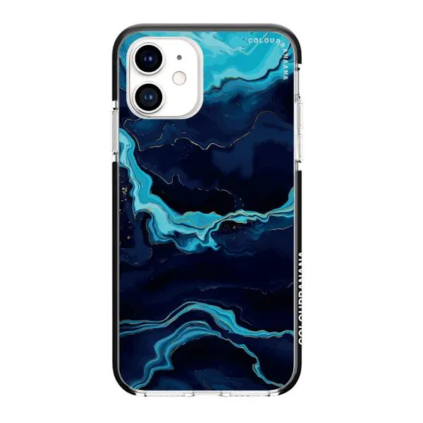 iPhone Case - Navy Blue Marble