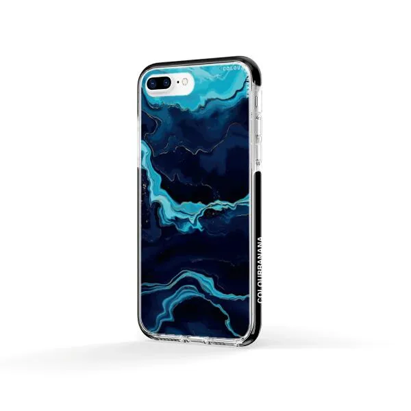 iPhone Case - Navy Blue Marble