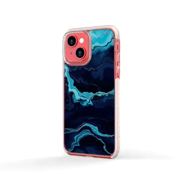 iPhone Case - Navy Blue Marble