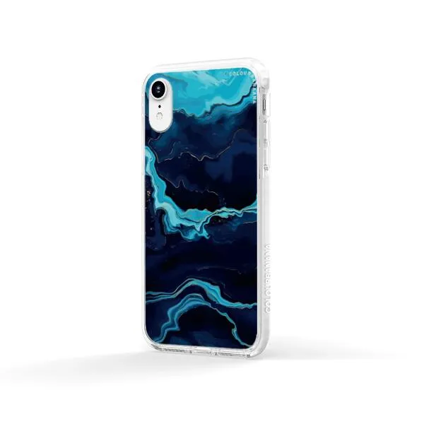 iPhone Case - Navy Blue Marble