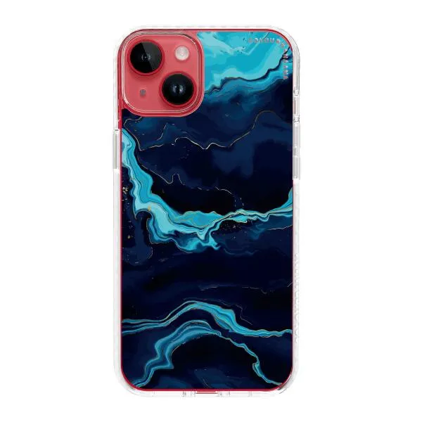 iPhone Case - Navy Blue Marble