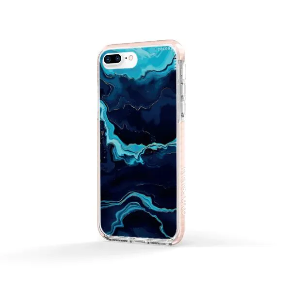 iPhone Case - Navy Blue Marble