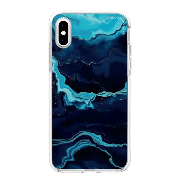 iPhone Case - Navy Blue Marble