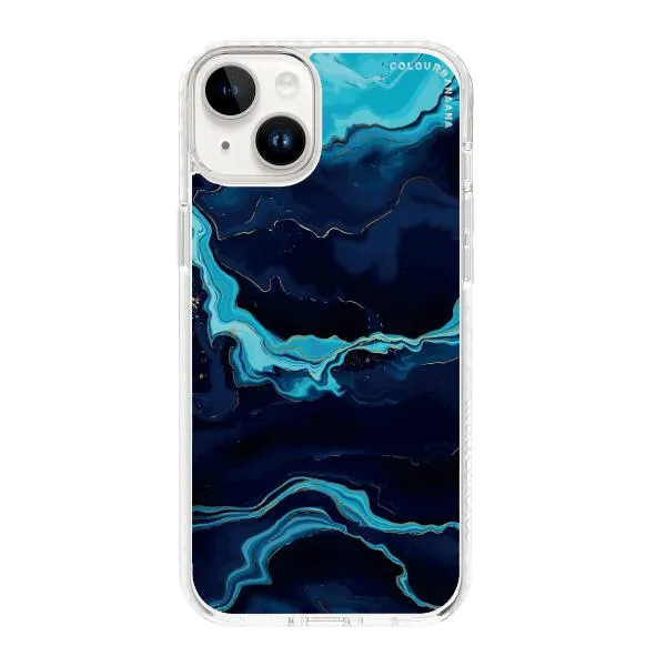 iPhone Case - Navy Blue Marble