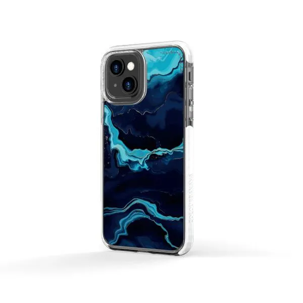 iPhone Case - Navy Blue Marble