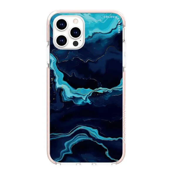 iPhone Case - Navy Blue Marble